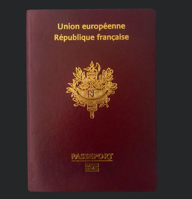 Cover of french passeport